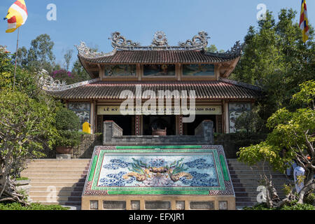 Vietnam, Nha Trang, la Pagode Long Son Banque D'Images