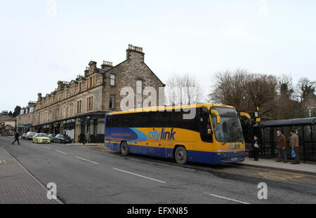 Coach citylink pitlochry scotland février 2015 Banque D'Images