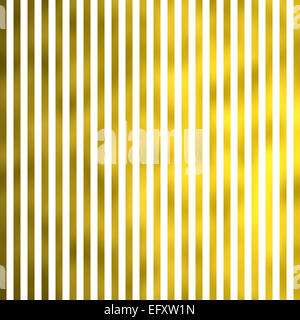 Blanc et Or Faux métallique aluminium Stripes Background Texture rayée Banque D'Images