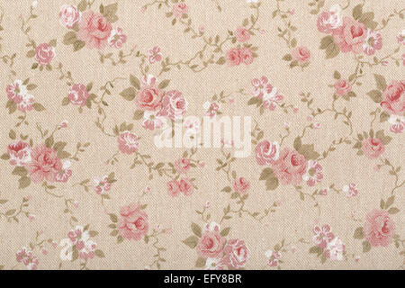 Avec tapisserie rose romantique, floral texture background Banque D'Images