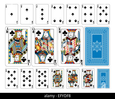 Les cartes du deck, 14 Georghiou un magnifique nouvel original jeu de carte conception de plate-forme. Le pont dispose d'extremel personnalisés Banque D'Images