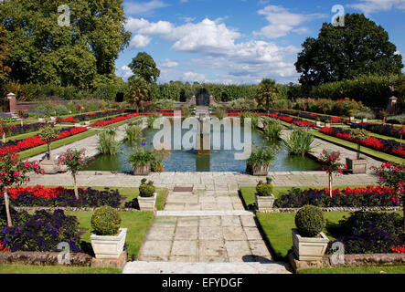 Le jardin en contrebas, Kensington Palace, Londres Banque D'Images