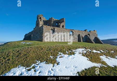 Le 15e siècle ruines du château Auchindoun 1/2 mile de l'A941 route près de Dufftown, Morayshire. 9543 SCO. Banque D'Images