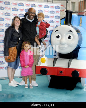 Thomas & Friends : l'histoire de la brave - UK Premiere vue à la fin de l'Ouest, Leicester Square, Londres comprend : Mistajam Où : London, Royaume-Uni Quand : 10 août 2014 Banque D'Images