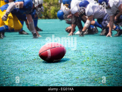 Ball rugby, football américain, sport historique Banque D'Images