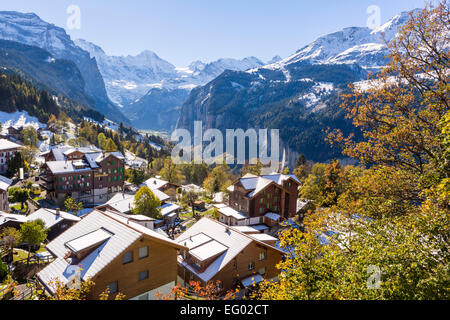 Wengen, Oberland Bernois, Alpes Suisses, Suisse, Europe Banque D'Images