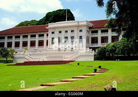 Singapour : le Fort Canning Centre, aujourd'hui siège de la Singapore Dance Theatre, était autrefois une caserne des soldats Banque D'Images