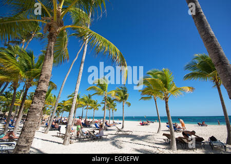 République dominicaine. Secrets Royal Beach complexe réservé aux adultes à Punta Cana, sur la côte est. 2015. Banque D'Images