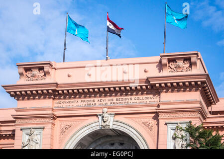 Le Musée des Antiquités égyptiennes, également connu sous le nom de Musée égyptien au Caire, Egypte Banque D'Images