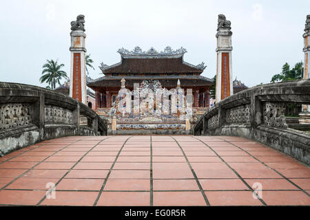 Temple chinois dans la vieille ville de Hoi An, classé au Patrimoine Mondial de l'UNESCO, au Vietnam, en Asie. Banque D'Images