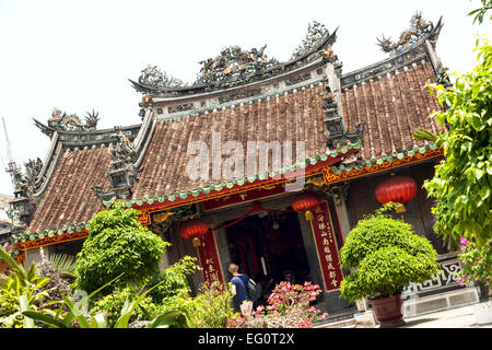 Temple chinois à Hoi An, site classé au Patrimoine Mondial, Vietnam, Asie. Banque D'Images