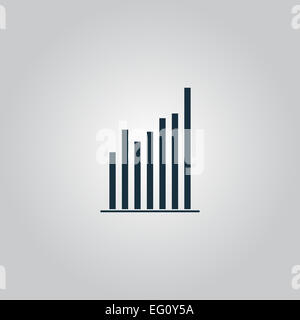 Icône de signe graphique graphique. Symbole du diagramme. Les statistiques. Banque D'Images