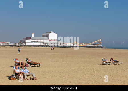 Britannia Pier, Great Yarmouth, Norfolk, Royaume-Uni. Banque D'Images