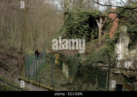 AJAXNETPHOTO. 2006. LOUVECIENNES, FRANCE. - ALFRED SISLEY - L'ARTISTE ALFRED SISLEY (1839-1899) FAIT UN TABLEAU DE CETTE SCÈNE INTITULÉ 'LOUVECIENNES, HAUTEURS DE MARLY' OU 'SENTIER DE LA MI-COTE' EN 1873, MAINTENANT AU MUSÉE D'ORSAY. PHOTO:JONATHAN EASTLAND/AJAX REF:RD1S 60904 298 Banque D'Images