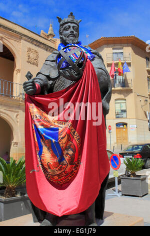 Monument à Alfonso X 'el Sabio' (2010), Lorca, Murcia, Espagne Banque D'Images