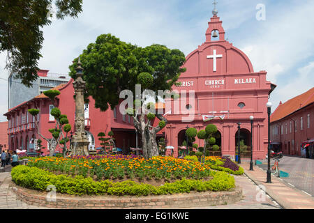 Christ Church à Malacca, Malaisie. Banque D'Images