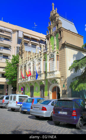 Vintage House, Plaza de Cristobal Sanchez, Albacete, Castille-La Manche, Espagne Banque D'Images