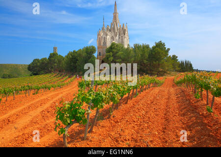 Dans l'église de Montserrat Daroca, Alt Camp, près de Tarragone, Catalogne, Espagne Banque D'Images