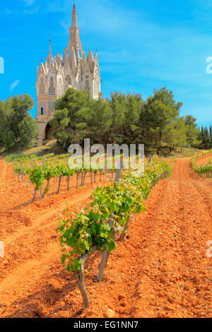 Dans l'église de Montserrat Daroca, Alt Camp, près de Tarragone, Catalogne, Espagne Banque D'Images