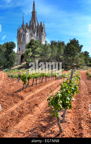 Dans l'église de Montserrat Daroca, Alt Camp, près de Tarragone, Catalogne, Espagne Banque D'Images