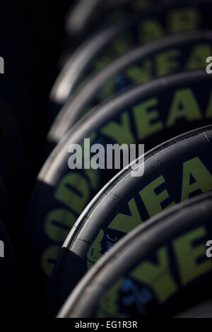 Daytona Beach, FL, USA. Feb 13, 2015. Daytona Beach, FL - Dec 13, 2015 : La NASCAR Sprint Cup Series équipes prennent la piste pour le Sprint Unlimited à Daytona International Speedway de Daytona Beach, FL. © csm/Alamy Live News Banque D'Images