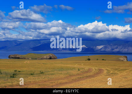 L'île Olkhon, paysage près du lac Baïkal, Kharantsy, Russie Banque D'Images