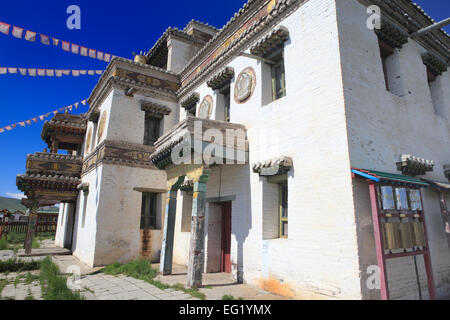 Erdene Zuu monastère bouddhiste, Kharkhorin, Province Övörkhangaï, Mongolie Banque D'Images