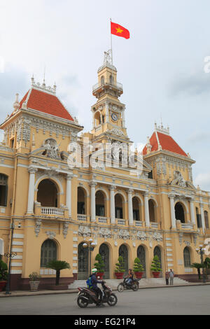 Ho Chi Minh City Hall (1908), Ho Chi Minh Ville (Saigon), Vietnam Banque D'Images