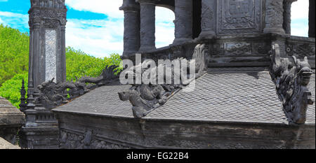 Tombeau de Khai Dinh, Empereur du Vietnam, Hue, Vietnam Banque D'Images