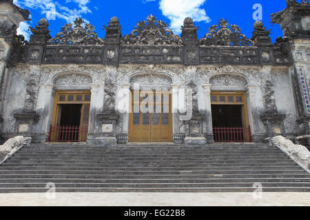 Tombeau de Khai Dinh, Empereur du Vietnam, Hue, Vietnam Banque D'Images