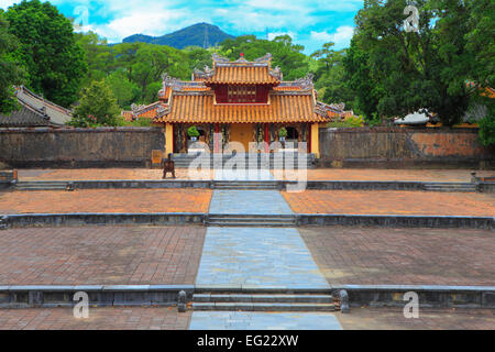 Tombeau de Minh Mang, Empereur du Vietnam, Hue, Vietnam Banque D'Images