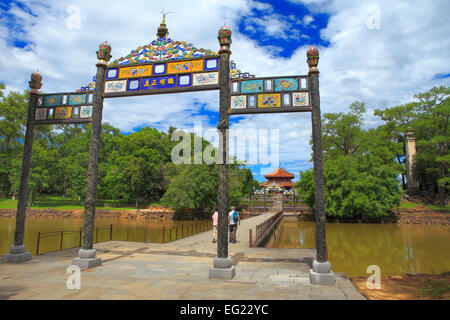 Tombeau de Minh Mang, Empereur du Vietnam, Hue, Vietnam Banque D'Images