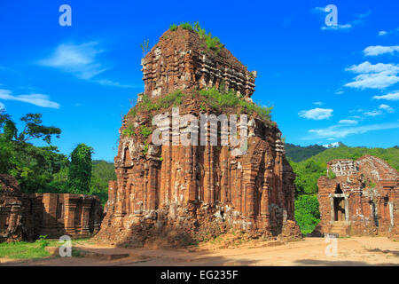 Temple Hindou en ruine, mon fils, au Vietnam Banque D'Images