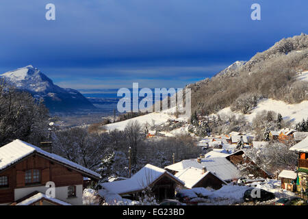 Vallée de l'Arves, près de Samoëns, Saint-Sigismond, Haute-Savoie, France Banque D'Images