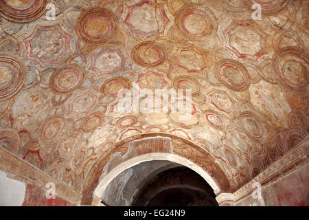 Terme Stabiane, décoration en stuc, Pompéi, Campanie, Italie Banque D'Images