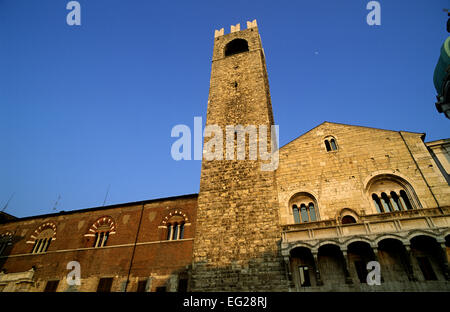 Italie, Lombardie, Brescia, Broletto mairie Banque D'Images