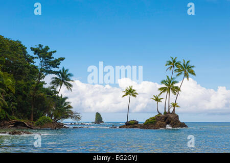 Tripical coast, parc national de Corcovado, péninsule d'Osa, au Costa Rica, Amérique Centrale Banque D'Images