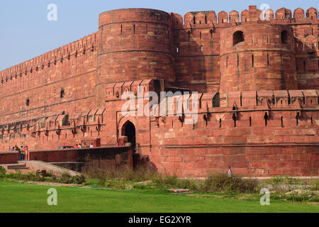 L’Inde Agra Fort Banque D'Images