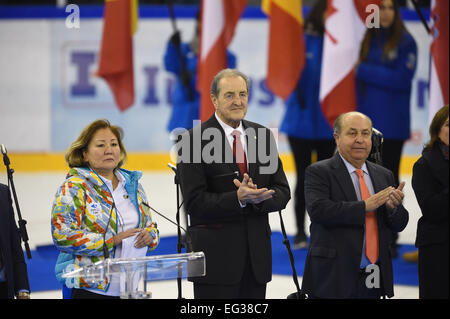 Sport Palace Granada, Granada, Espagne. 14Th Feb 2015. Cérémonie de clôture, le 14 février 2015 - Cérémonie de clôture : 27e Universiade d'hiver 2015 Cérémonie de clôture à Grenade Grenade Sport Palace, Granada, Espagne. Credit : AFLO SPORT/Alamy Live News Banque D'Images