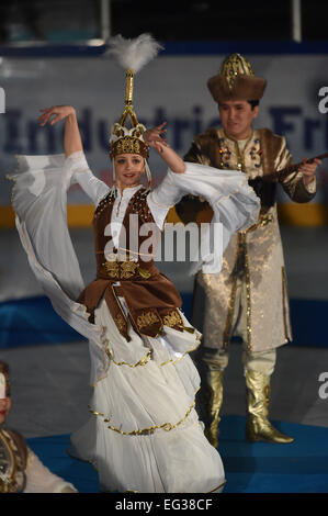 Sport Palace Granada, Granada, Espagne. 14Th Feb 2015. Cérémonie de clôture, le 14 février 2015 - Cérémonie de clôture : 27e Universiade d'hiver 2015 Cérémonie de clôture à Grenade Grenade Sport Palace, Granada, Espagne. Credit : AFLO SPORT/Alamy Live News Banque D'Images