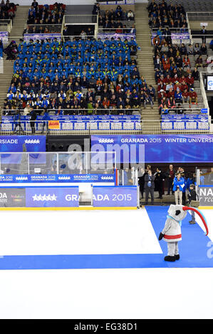 Sport Palace Granada, Granada, Espagne. 14Th Feb 2015. Cérémonie de clôture, le 14 février 2015 - Cérémonie de clôture : 27e Universiade d'hiver 2015 Cérémonie de clôture à Grenade Grenade Sport Palace, Granada, Espagne. Credit : AFLO SPORT/Alamy Live News Banque D'Images