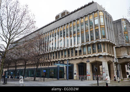 Ville de London Guildhall Library Aile ouest Aldermanbury London UK Banque D'Images