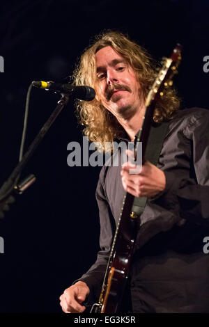 Opeth live - 2014 Vagos Open Air Festival - Jour 2 mettant en vedette : Mikael Akerfeldt Où : Vagos, Portugal Quand : 09 août 2014 Banque D'Images