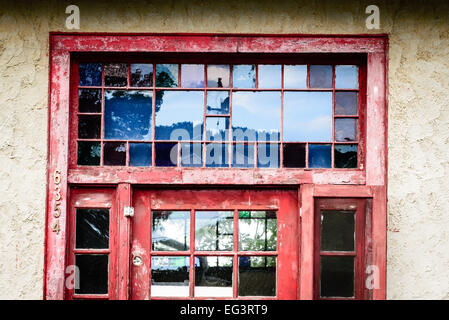 Railroad Freight Depot, Stuart Street, les plaines, en Virginie Banque D'Images