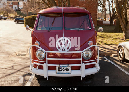 1963 Volkswagen bus safari fenêtre divisée - Virginia USA Banque D'Images