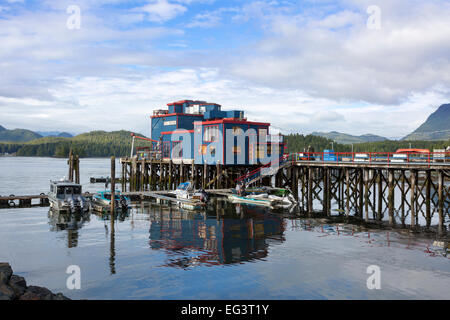 Amérique du Nord, Canada, Colombie-Britannique, île de Vancouver, Tofino, Ice House Oyster Bar Banque D'Images