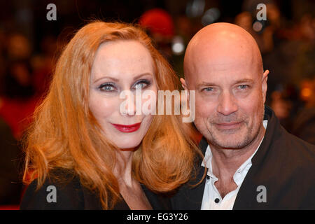 Andrea Sawatzki et Christian Berkel assistant à la cérémonie de clôture à la 65e Festival International du Film de Berlin/Berlinale 2015 le 14 février 2015./photo alliance Banque D'Images