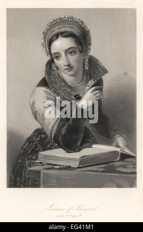 Jeanne de Navarre, reine du Roi Henri IV d'Angleterre. Banque D'Images