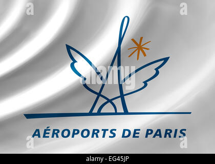 Aeroports de Paris - ADP - icône logo emblème drapeau symbole Banque D'Images