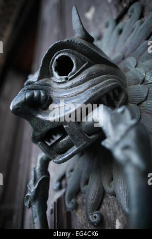 Le sanctuaire Knocker, Cathédrale de Durham. Banque D'Images